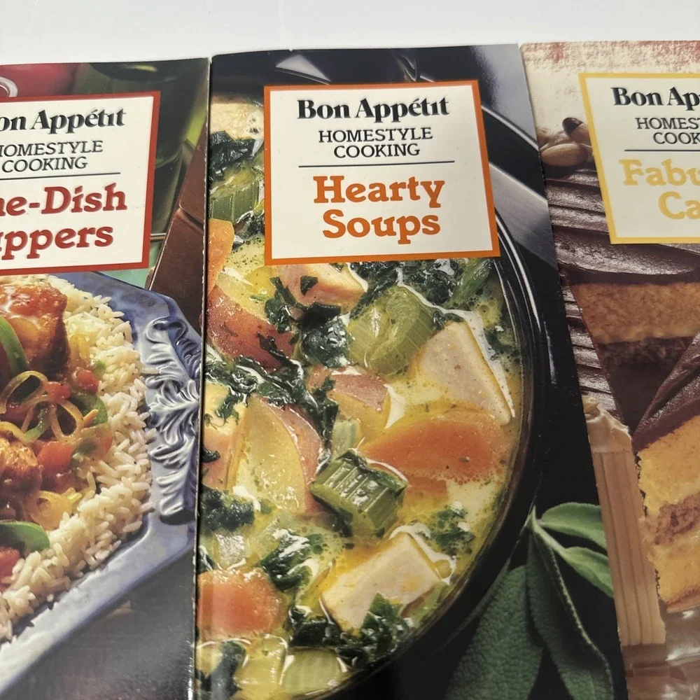 4 BON APPETIT HOMESTYLE COOKING BREADS SOUPS SUPPERS CAKES PB